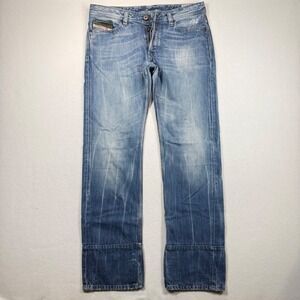 Diesel Jeans Mens 34x34 Viker Regular Straight Unique Reworked Opium Fades